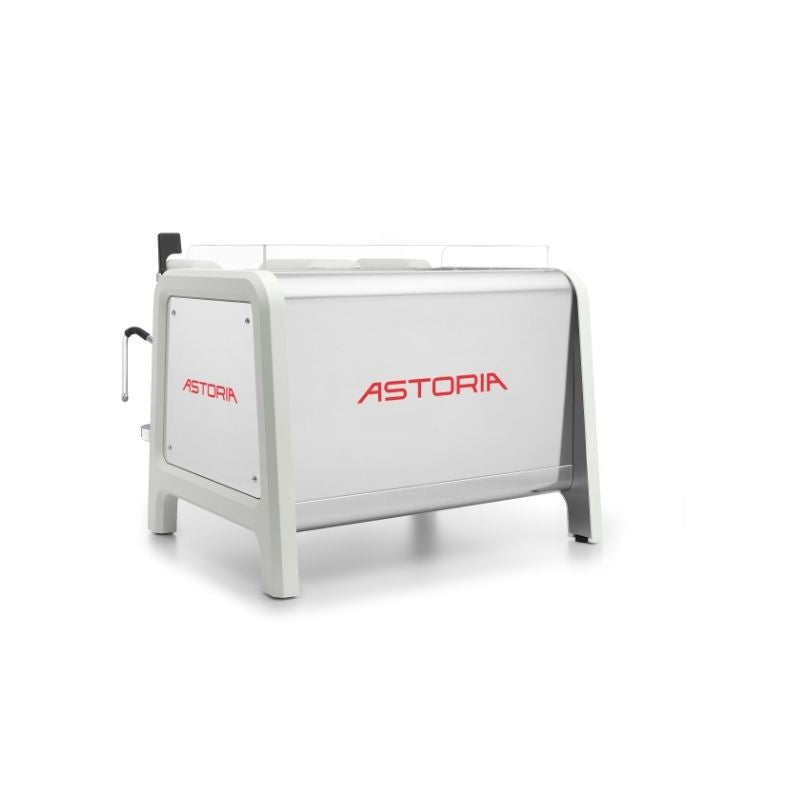 Astoria AB200 Espresso Machine 1 Group White Side Rear