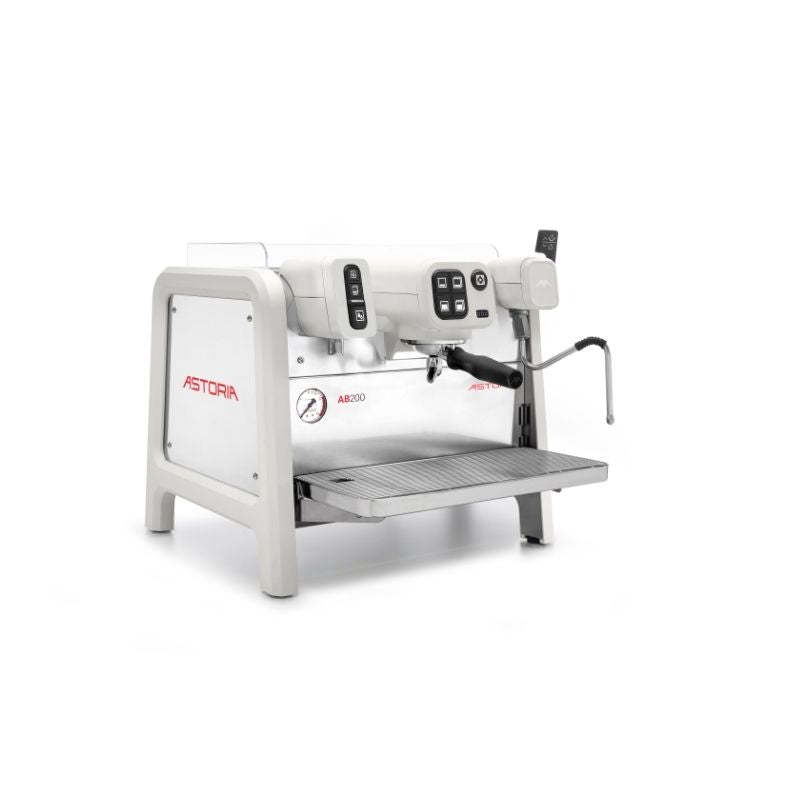 Astoria AB200 Espresso Machine 1 Group White Side Front