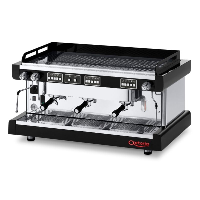 Astoria Practic Avante XTRA Espresso Machine 3 Group Black Front
