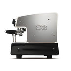 Side of the La Spaziale S2 espresso machine on white background